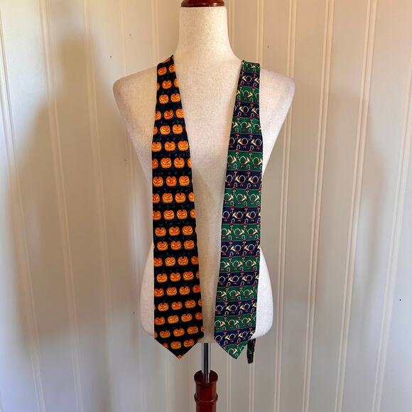 Vintage 90s/Y2K Holiday Tie Bundle OS - Picture 1 of 5
